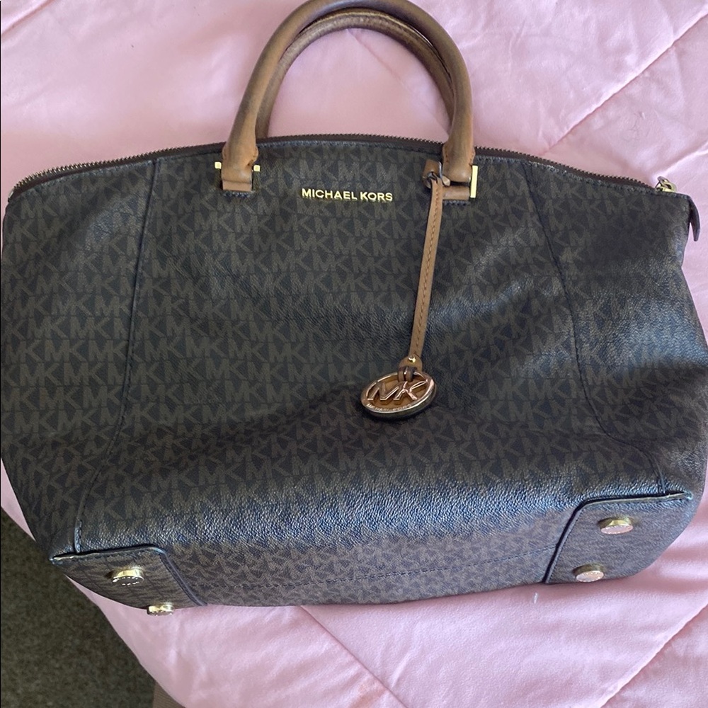 Michael Kors Brown Monogram Handbag